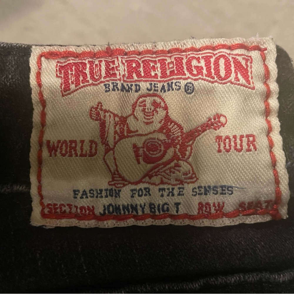 True Religion Jeans Black Jonny Big T 27x27 CUT ENDS
